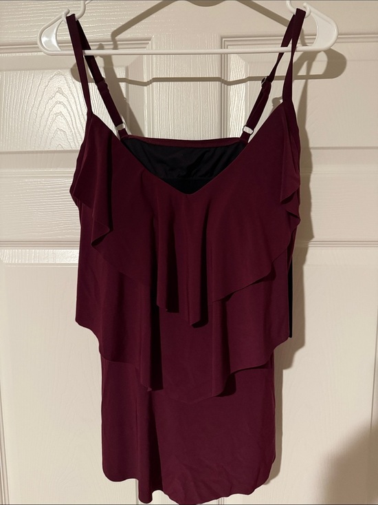 Aqua Green Other - Burgundy Swim Top